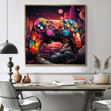 Galaxy gaming controller  - Fashion Canvas Wall Art