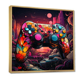 Galaxy gaming controller  - Fashion Canvas Wall Art