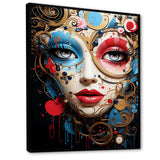 Pop Art Elegance portrait of woman - Fashion Canvas Wall Art