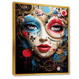 Pop Art Elegance portrait of woman - Fashion Canvas Wall Art