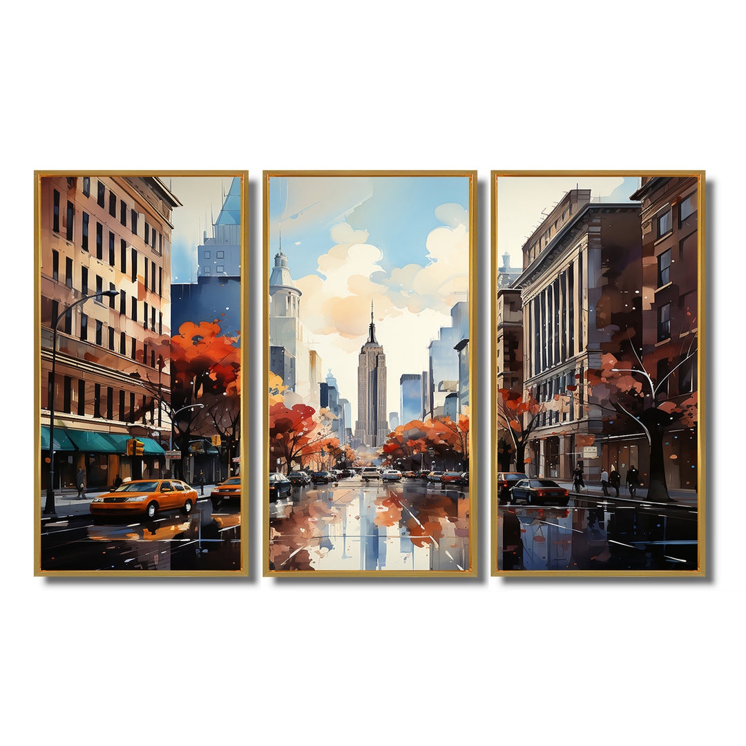 Autumn New York City breeze - Multi-Panels