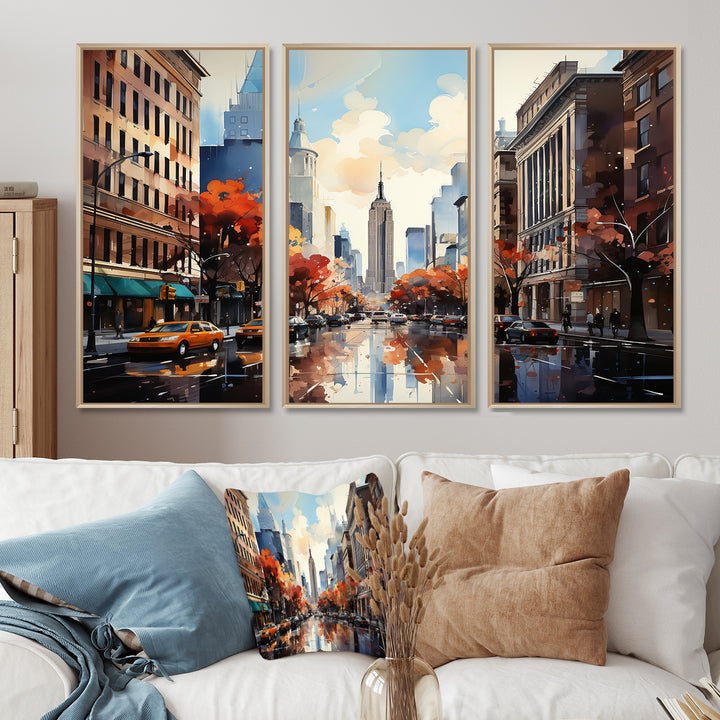 Autumn New York City breeze - Multi-Panels