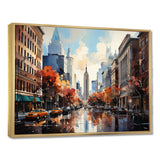 Autumn New York City breeze - Cityscapes Canvas Wall Art