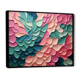 Pink and Green Florals in motion - Bat Wall Art Prints