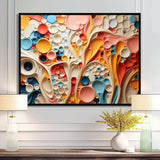 Colorful Abstract liquid art swirls III - Abstract Canvas Wall Art