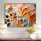 Colorful Abstract liquid art swirls III - Abstract Canvas Wall Art