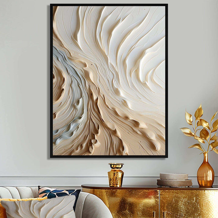White and gold champagne flow III - Food &amp; Beverage Canvas Wall Art