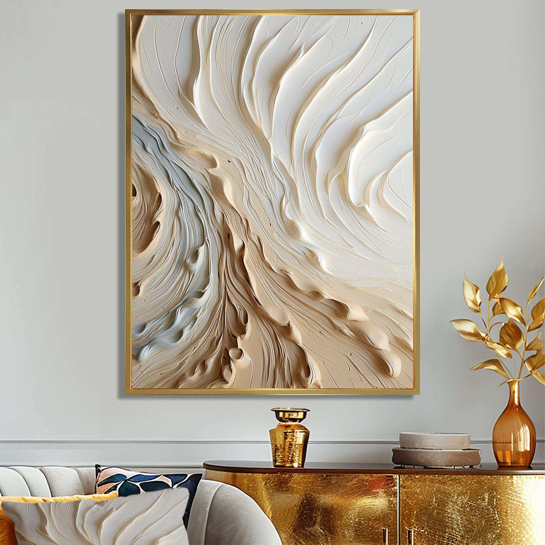 White and gold champagne flow III - Food &amp; Beverage Canvas Wall Art