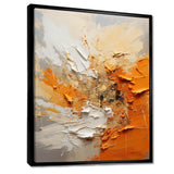 Orange and beige Echoes of modern shapes I - Abstract Canvas Wall Art