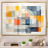 Multicolor cubes patterns IV - Abstract Canvas Wall Art