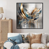 Abstract shapes and infinity lines  II - Abstract Canvas Wall Art