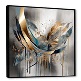 Abstract shapes and infinity lines  II - Abstract Canvas Wall Art