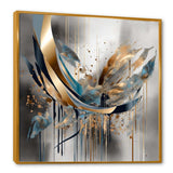 Abstract shapes and infinity lines  II - Abstract Canvas Wall Art