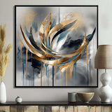 Abstract shapes and infinity lines  III - Abstract Canvas Wall Art