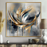 Abstract shapes and infinity lines  III - Abstract Canvas Wall Art