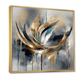 Abstract shapes and infinity lines  III - Abstract Canvas Wall Art