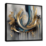 Abstract shapes and infinity lines  IV - Abstract Canvas Wall Art