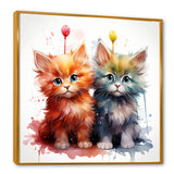 Joyful Kittens Playful Nursery - Animal Nursery Wall Decor