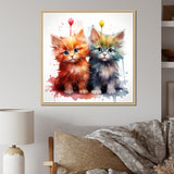 Joyful Kittens Playful Nursery - Animal Nursery Wall Decor