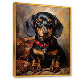 Cute Dog dachshund portrait - Dog Living Room Wall Art