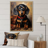 Cute Dog dachshund portrait - Dog Living Room Wall Art