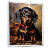 Cute Dog dachshund portrait - Dog Living Room Wall Art