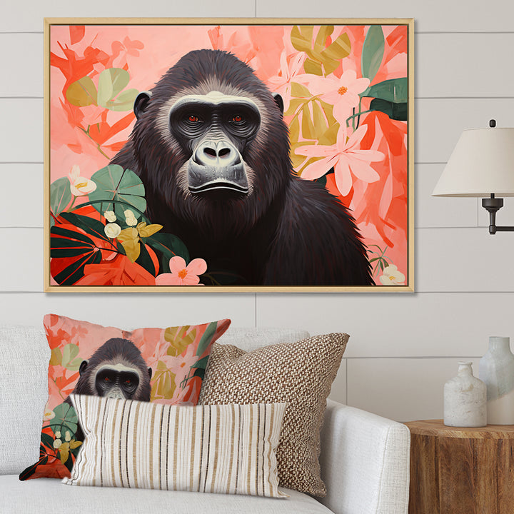 Vibrant Gorilla Portrait - Gorilla Wall Decor