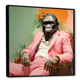 Pink and black Fashion first Gorilla suit - Pink Gorilla Wall Art