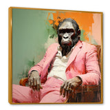 Pink and black Fashion first Gorilla suit - Pink Gorilla Wall Art