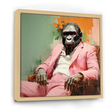 Pink and black Fashion first Gorilla suit - Pink Gorilla Wall Art