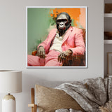 Pink and black Fashion first Gorilla suit - Pink Gorilla Wall Art