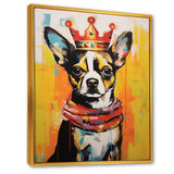 Royal Boston terrier dog - Red Dog Wall Art