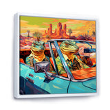 Reptile Riders Alligator and Lizards in Motion - Blue Alligator Wall Art