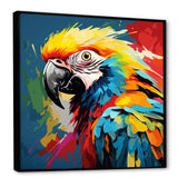 Pop art parrot Macaw portrait - Parrot Living Room Wall Art
