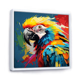 Pop art parrot Macaw portrait - Parrot Living Room Wall Art