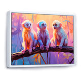 Joyous Jungle Monkeys - Pink Monkey Wall Art