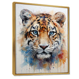 Tiger portrait majesty - Tiger Framed Canvas Art