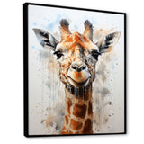 Minimalist Giraffe portrait - Giraffe Living Room Wall Art