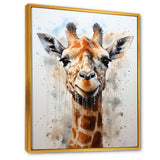 Minimalist Giraffe portrait - Giraffe Living Room Wall Art