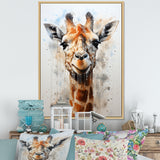 Minimalist Giraffe portrait - Giraffe Living Room Wall Art