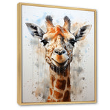 Minimalist Giraffe portrait - Giraffe Living Room Wall Art