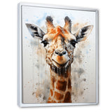 Minimalist Giraffe portrait - Giraffe Living Room Wall Art