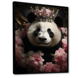 Regal Panda Crowned Portrait - Panda Wall Art Prints