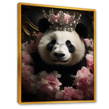 Regal Panda Crowned Portrait - Panda Wall Art Prints
