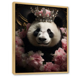 Regal Panda Crowned Portrait - Panda Wall Art Prints