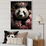 Regal Panda Crowned Portrait - Panda Wall Art Prints