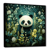 Cute panda children art - White Panda Wall Art