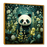 Cute panda children art - White Panda Wall Art