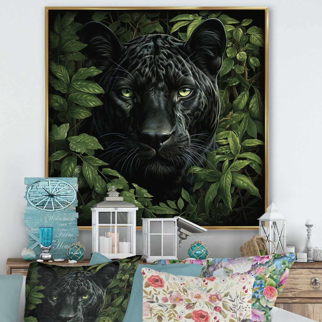 Shadow Panther camouflage - Panther Canvas Wall Art