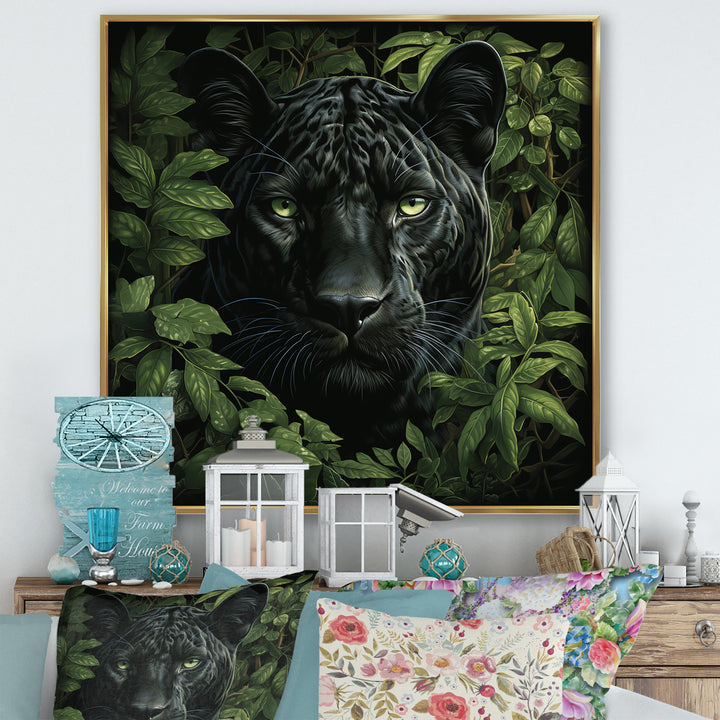 Shadow Panther camouflage - Panther Canvas Wall Art